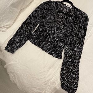 Zara Polka Dot Crop Top
